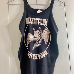 1977 LED ZEPPELIN U.S. Tour single stitch tank top sleeveless tee shirt 14 LARGE